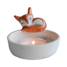 Castiçais Tealight de Animais, Lindos Castiçais Tealight 3D - Escultura de Resina Estatueta de Animais com Intrincados