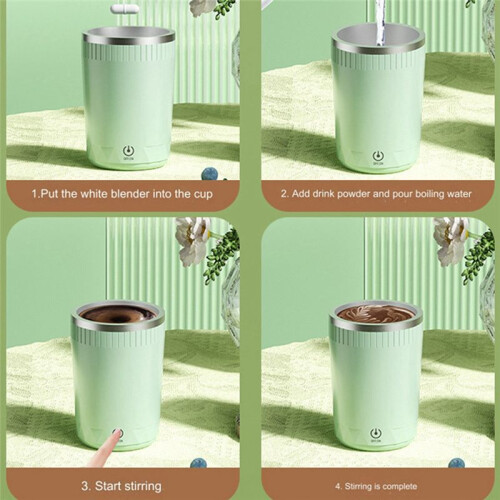Automatic Self Stirring Mug, Coffee Milk Mixing Cup, Electric Blender, 400ml A 2