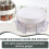 360 Rotating Spice Organizer Double Layer Spice Tray Round Rotating Spice Rack A 8