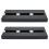 4Pcs Black Plastic Wine Glass Holder Upside Down Hanging Cup Rack 1