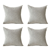 Set med 4 St Mjuk Manchester Modern Design, Mixa och Matcha med Din Heminredning, Kuddinlägg Ingår Inte (45 X 45 cm) B