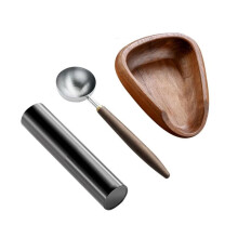 Bilancia per Chicchi di Caffè, Piatto per Chicchi di Caffè, Vassoio per Chicchi di Caffè In Polvere, Ciotola Speciale, Cucchiaio Dosatore, Vassoio