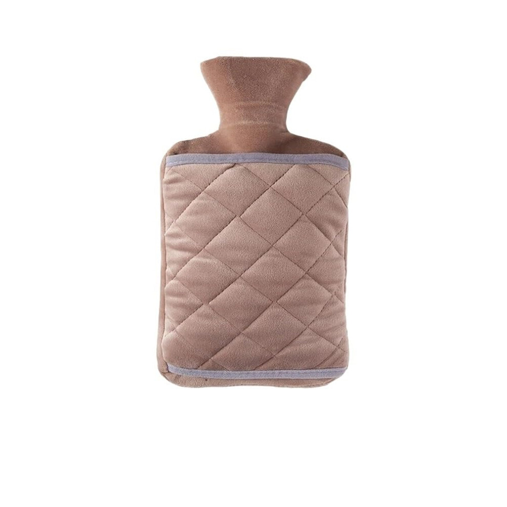 Hot Water Bag 1000ml Khaki Cozy Warm For Bed And Body Use Cold Compresses Hand And Feet