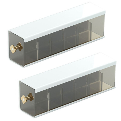 Wall-mounted drawer storage box, transparent multi-grid design, suitable for underwear, socks and ties