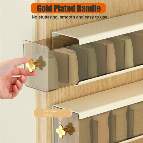 Wall-mounted drawer storage box, transparent multi-grid design, suitable for underwear, socks and ties 2