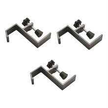 Icke Stansad Väska Krok Skrivbord Sidoväska Hängande Verktyg Avtagbart och Rörligt Handväskställ Gunmetal Grå