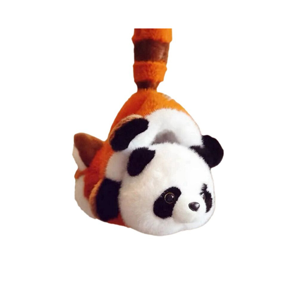 Panda Turns Into Raccoon Doll Pillow Children's Sleeping Bed Birthday Graduation Gift 35Cm Black/White/Red 6033876726686