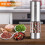 Electric Salt Pepper Grinder Set USB Rechargeable Adjustable Coarse and Fine Spice Grinder Kitchen Tools 8