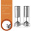Electric Salt Pepper Grinder Set USB Rechargeable Adjustable Coarse and Fine Spice Grinder Kitchen Tools 2
