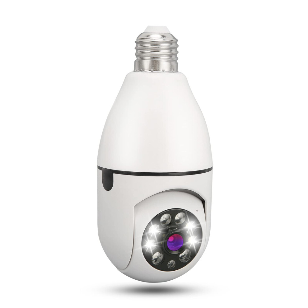 Light Bulb Security Camera 1080P Hd Panoramic Waterproof Wireless Outdoor Surveillance With Night Vision And Motion Detection 9199774993869