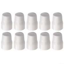 Radiator Valve Caps 410 Pack White ABS Plastic Push Fit Covers With Insert Washer Compatible With Most Radiator Valves