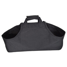 Collapsible Firewood Storage Bag Canvas Carrier For Outdoor Transport Lightweight With Handle Strap Camping And Picnics