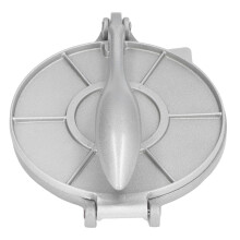 Heavy Duty 7.7in Aluminum Alloy Tortilla Press Silver for Home Use
