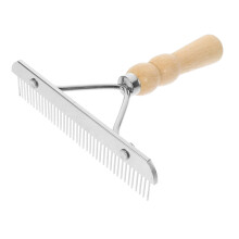 Horse Cleaning Comb Wooden Handle NonSlip Design Horse Grooming Tool For Horses