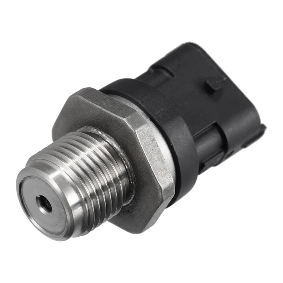 Common Rail Pressure Sensor 0281002908 Direct Fit Fuel Rail Pressure Sensor Compatible With Hyundai Kia Mitsubishi Black 9382693130198