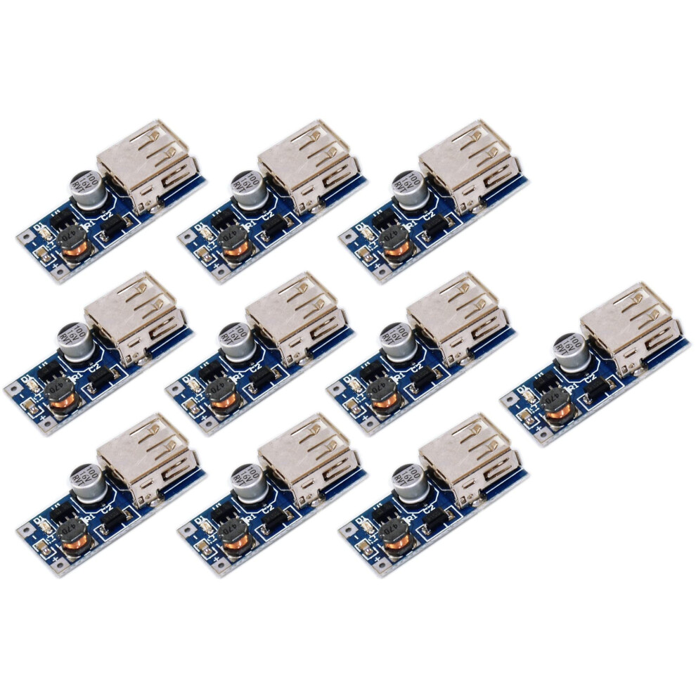 10Pcs Dcdc Stepup Power Supply Module 0.9V5v To 5V Usb Boost Converter For Fast Charging 9199774994712