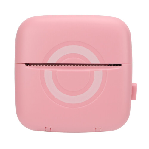 Mini Bluetooth Thermal Printer Pink 200DPI 57x30mm USB Rechargeable 2