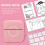 Mini Bluetooth Thermal Printer Pink 200DPI 57x30mm USB Rechargeable 8