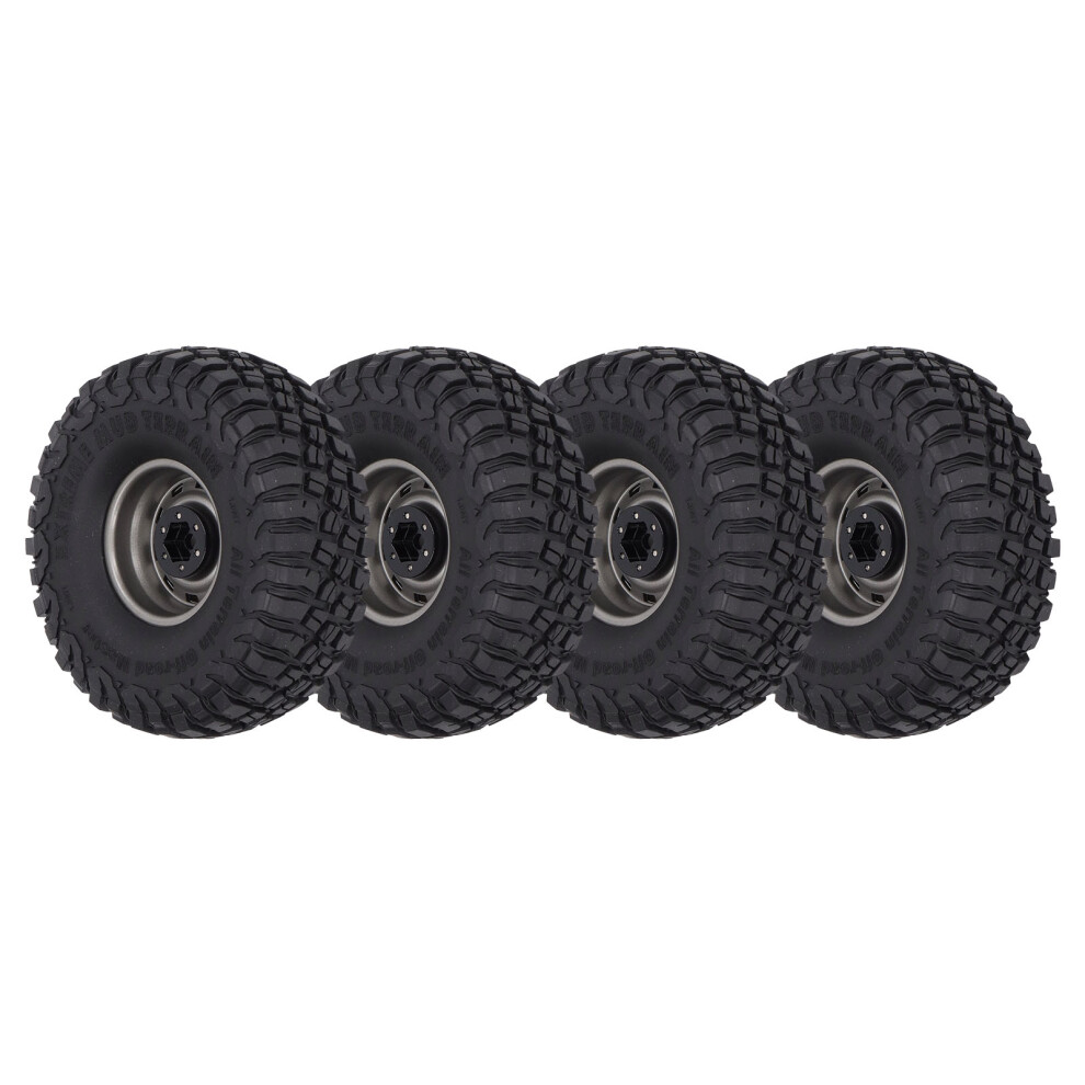 4Pcs Rc Tires 1.9In Rubber Wheels For 1/10 Scx10 Rc Car 4901375177242
