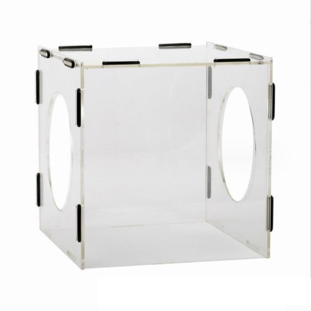 Acrylic Engraving And Polishing Box Dust Cover Transparent With 2 Holes 200X180x300mm Enclosed Grinding Dust Box 9347817425062