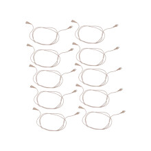 10Pcs 2pin Hearing Aid Cable PVC 75cm High Temp Resistant Wire