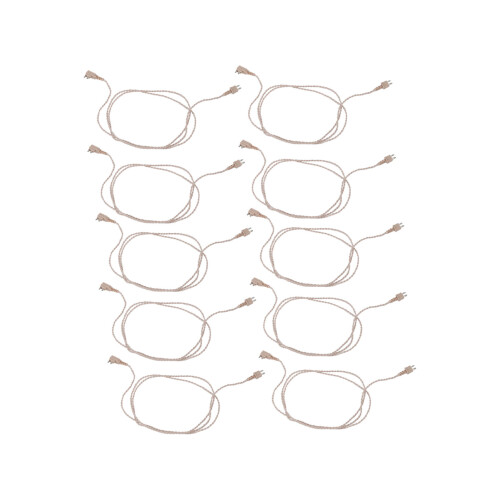 10Pcs 2pin Hearing Aid Cable PVC 75cm High Temp Resistant Wire