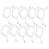 10Pcs 2pin Hearing Aid Cable PVC 75cm High Temp Resistant Wire 2