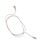 10Pcs 2pin Hearing Aid Cable PVC 75cm High Temp Resistant Wire 10
