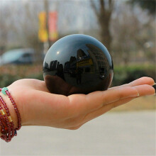 Obsidian Crystal Ball Natural Healing Obsidian Sphere For Feng Shui Reiki Stone 8 cm Diameter