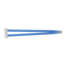 2Pcs Drum Mallet Set with Felt Heads & Wooden Handles, Non-Slip Blue