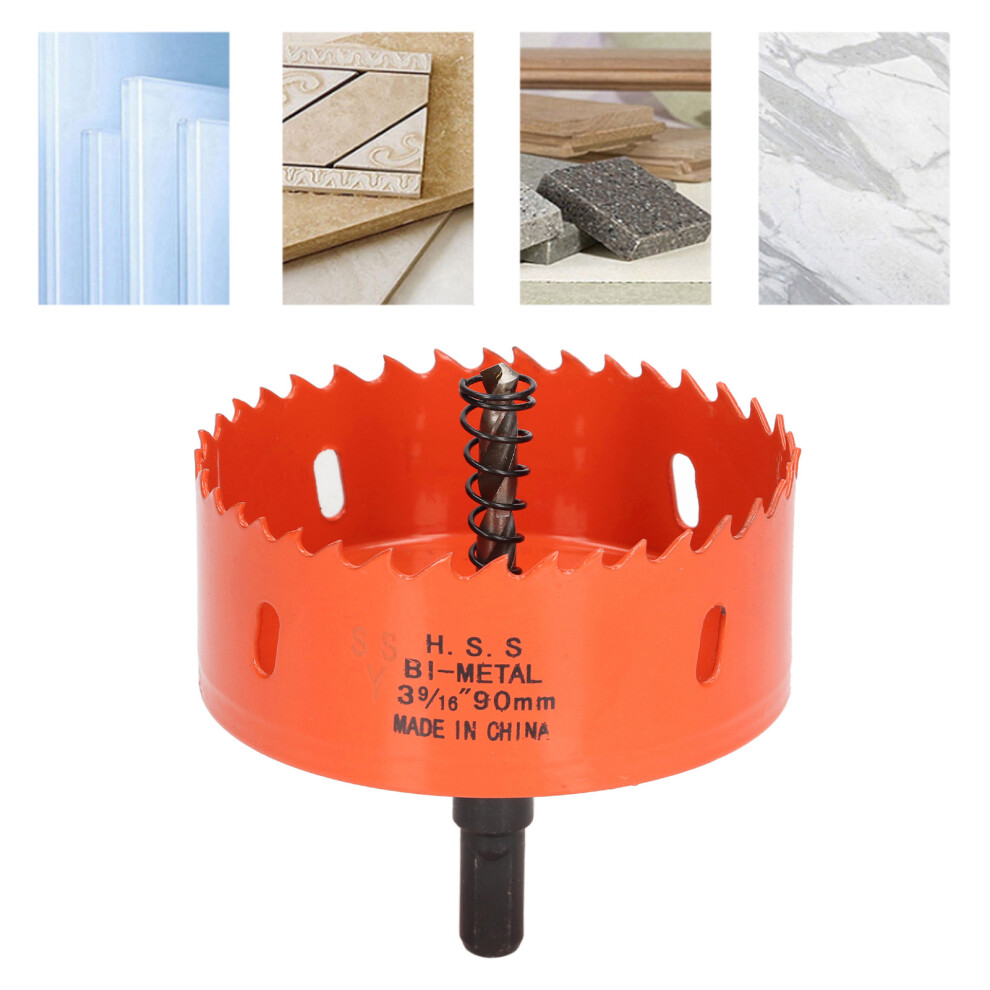 3 9/16In Bimetal Hole Saw Hss For Wood Metal Pvc Drilling Projects 8771375181183