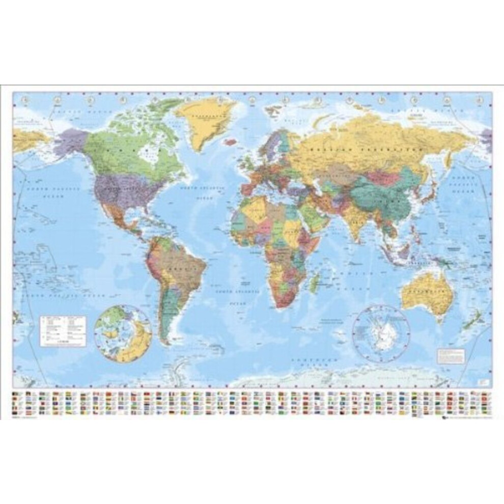 New Gb Eye World Maps 61 X 91.5Cm Maxi Poster Gn0214