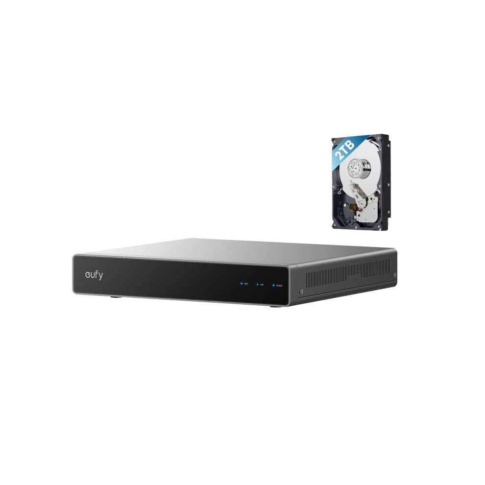 Eufy Security Network Video Recorder S4 Cctv Camera System, 8?16 Channels, Ai-Powered Video Finder, Pre-Installed 2Tb Hard Drive Up To 16Tb, 24/7 194644240141
