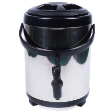 4L Catering Hot Water Boiler Tea Urn Coffee Stainless Steel Thermal Bucket For for Coffee,Tea, Water, Milk, Soup (Black)
