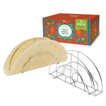 Chef Tacos 2-Pack Premium Taco Shell Molder for Oven & Air Fryer Use - Versatile Taco Maker, Taco Shell Mold for Frying, Air Fryer Taco Shell Mold,