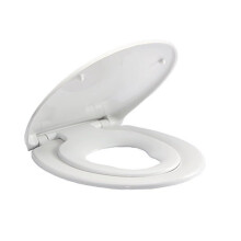 AAN BY SCOTT Soft Close Family Toilet Seat Potty Training Detachable Baby Seat with Quick-Release for Easy Cleaning, Easy Installation with Dual