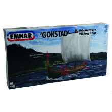 Emhar 9001 Gokstad 9th Century Viking Ship 1:72 Plastic Kit