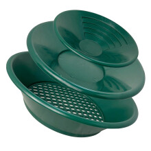 Gold Panning Pan Set Green Plastic BeginnerFriendly Wet and Dry Sifting Efficient Gold Recovery