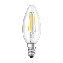 OSRAM LED Retrofit CLASSIC B Dimmable / LED lamp, classic mini candle shape: E14, Dimmable, 4.50 W, 220?240 V, 40 W replacement, clear, Warm White,