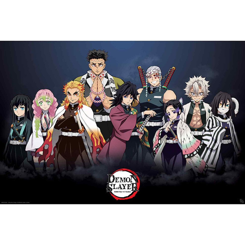 New Gb Eye Gbydco060 Demon Slayer Pillars 61 X 91.5Cm Maxi Poster