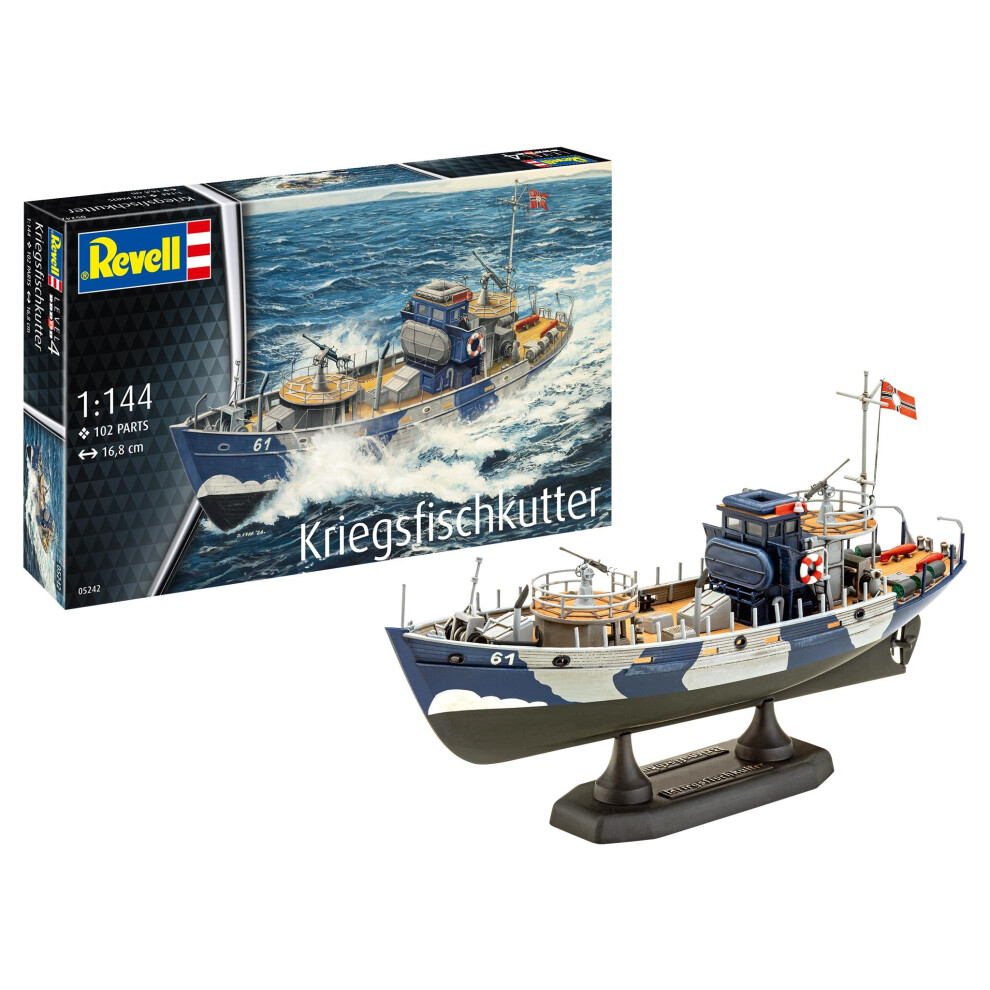 Revell 05242 Kfk (Kriegsfischkutter) Boat 1:144 Scale Unbuilt/Unpainted Plastic Model Kit