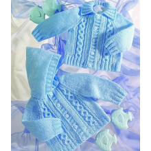 UK Hand Knit Association Baby Knitting Pattern - UKHKA