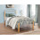 Birlea Birlea Tetras Bed - Metal, Silver and Beech, Single 1
