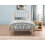 Birlea Birlea Tetras Bed - Metal, Silver and Beech, Single 3