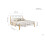 Birlea Birlea Tetras Bed - Metal, Silver and Beech, Single 2