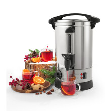 Giles & Posner EK2907 Electric Hot Water Dispenser Urn ? 7L Mulled Wine Urn, Tea/Coffee/Pumpkin Spice Drinks Boiler With Tap, Adjustable Temperature,