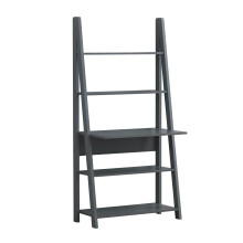 Timber Art Design Riva Ladder Shelf 5-Tier Open Storage Shelves Industrial Bookcase Rack Plant Stand for Living Room Bedroom Kitchen Rustic Shelf