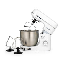 Salter Boston Stand Mixer ? Electric Food Kitchen Mixer, 5L Stainless Steel Mixing Bowl, Includes Dough Hook, Wire Whisk, Beater & Splash Guard, 8