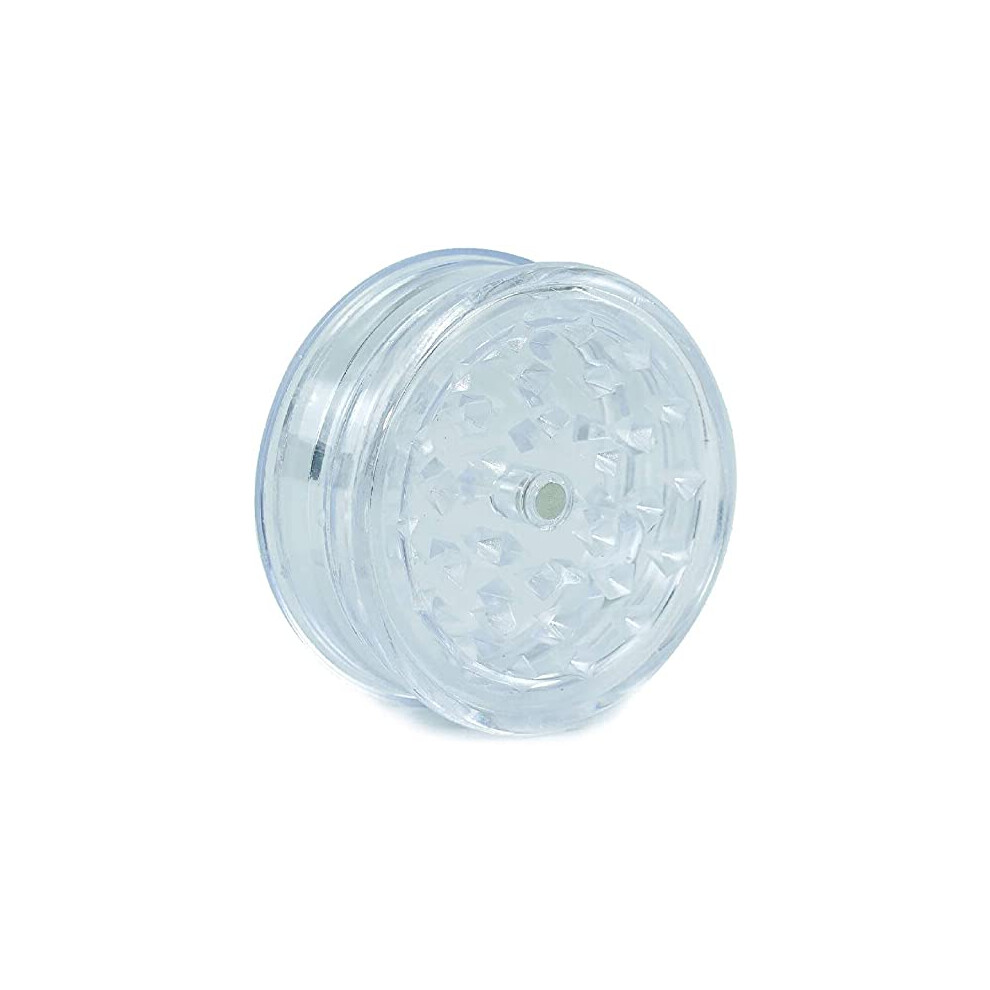 No1 Plastic Herb Grinder 3 Part Magnetic Shark Teeth Assorted Colours, 60Mm 3 Piece Herb Grinders, Portable And Pocket Size, Smell Proof Airtight Stash