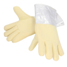 Gants en aluminium résistant à la chaleur 500C, pour soudage industriel et lutte contre l'incendie